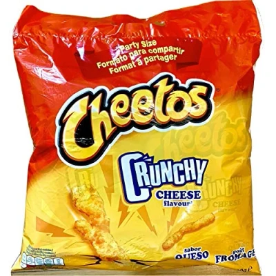 Image of Walkers Cheetos Crunchy Cheese Crisps Fried Corn Snacks Chips, 400 g, Pack of 2