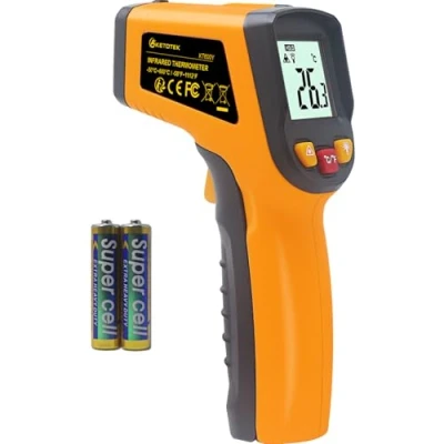 Image of KETOTEK Laser Thermometer Gun Infrared Digital Non Contact Food Thermometers 50℃ 600℃ ( 58 1112℉) IR Professional Grade Temperature Tester Recorder (not for human)