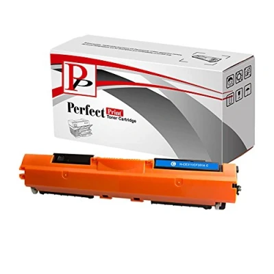 Image of PerfectPrint Compatible Toner Cartridge Replacement for HP Colour LaserJet Pro MFP M176n M177fw CF351A (Cyan)