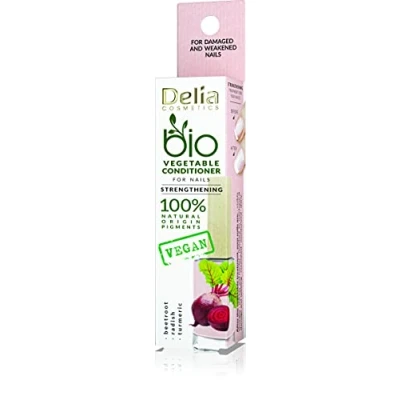 Image of Delia Cosmetics Bio Nail Oil Vegan Conditioner Damaged and Weakened nails Natural Replenishment Strengthening, Nourishing, Moisturizing 11 ml