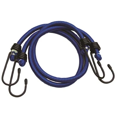 Image of Streetwize SWLE2 Bungee Cords Pair 24&quot; Elastic Rope Cord Luggage Straps Hooks
