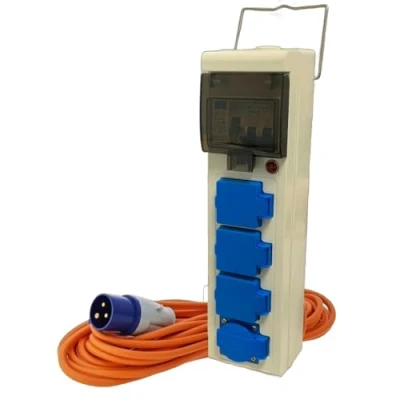 Image of Royal Leisure Deluxe 15m Mobile Mains Lead With x2 USB Sockets