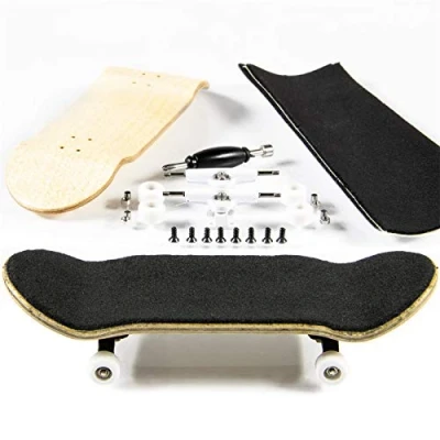 Image of PhoneNatic Mini Finger Skateboard Construction Set in Light Brown (Design 2)
