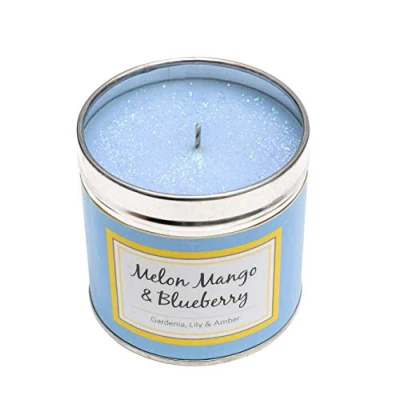 Image of Best Kept Secrets Melon Mango Blueberry Seriously Scented Candle in a Tin 50 hours burning time