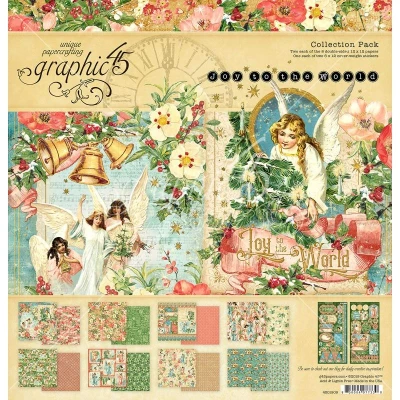 Image of GRAPHIC 45 Joy to The COLLECTN 12X12 Pack, Paper, Multi, One Size