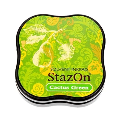 Image of Tsukineko Stazon Midi Ink Pad, Cactus Green