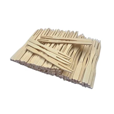 Image of Party Cocktail Spoon Finger Food Wooden Bamboo Picks Pack of 100