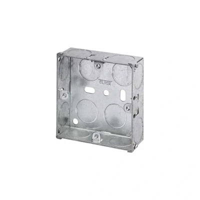 Image of Metal Back Box 1 Gang 25mm Click Scolmore