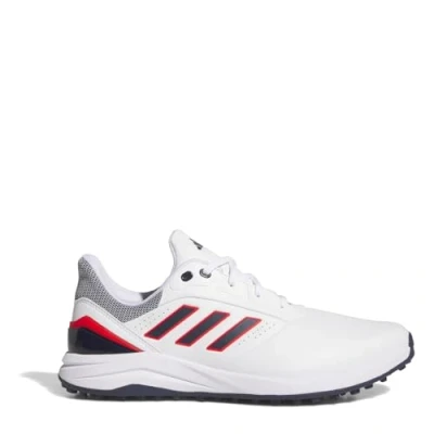Image of adidas Golf Solarmotion 24 shoes, Men&#039;s, Size: 11, Footwear white/collegiate navy/lucid red Imitation leather/ textile