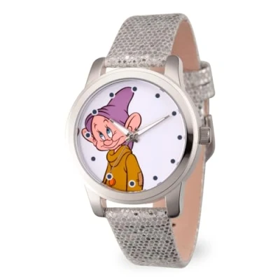 Image of DISNEY Women Analog Quartz Watch with Faux Leather Strap WDS000352