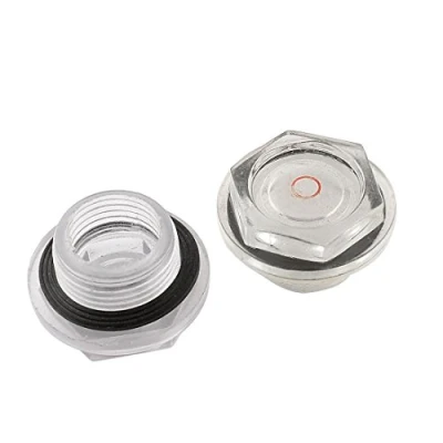 Image of Sourcingmap 26mm Threaded Dia Air Compressor Plastic Oil Liquid Sight Glass 2 Pcs