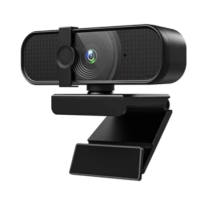 Image of INDOTEAM 1080P Webcam for PC with Microphone HD Web Cam USB Camera Laptop Mac and Privacy Cover Plug Play