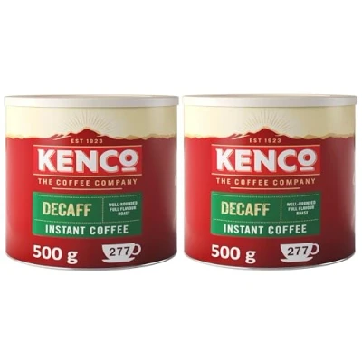 Image of Kenco Decaf Instant Coffee 500g (Pack of 2)