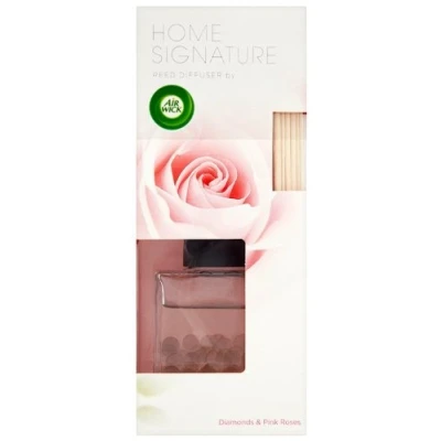 Image of Air Wick Home Signature Premium Reed Diffuser Diamonds and Pink Roses