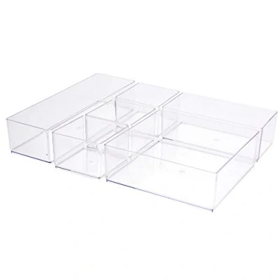 Image of Panaroma Stores 6pc Acrylic Drawer Organiser