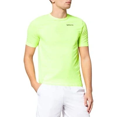 Image of UYN O101976 Running Airstream OW SH_SL. T Shirt Men&#039;s Fluo Yellow S