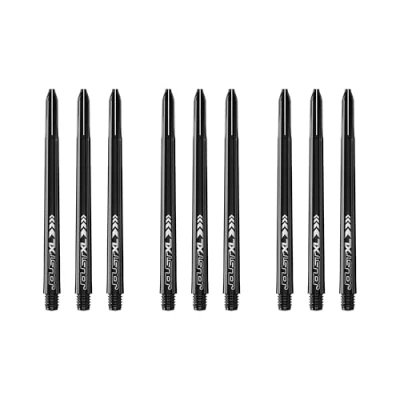 Image of RED DRAGON Luke Humphries Joust XL Black Dart Shafts 3 Sets Per Pack (9 in Total)