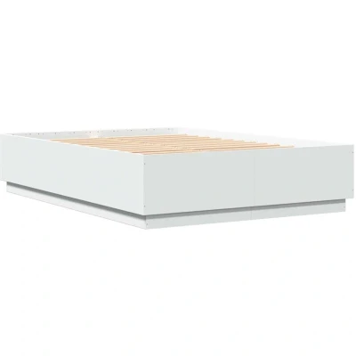 Image of vidaXL Bed Frame without Mattress White 160x200 cm