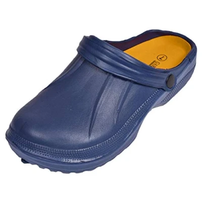 Image of True Face Mens Womens Garden Clogs Slip on Mules Sandal Beach Pool Chef Hospital Size 4 11 (Navy Women, Numeric_4)