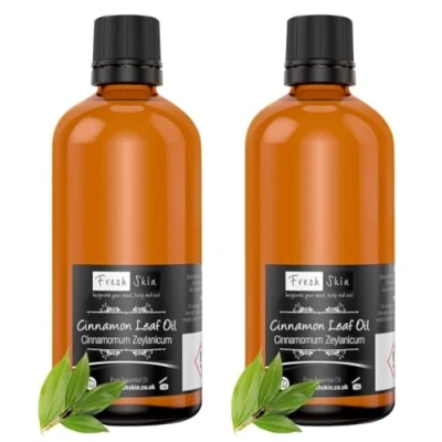 Image of Freshskin Beauty LTD Cinnamon Leaf Essential Oil 200ml (2 x 100ml) 100% Pure &amp; Natural Oils