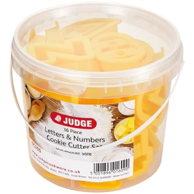 Image of Judge Coloured Letters &amp; Numbers Cutters (Set Of 36)