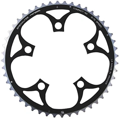 Image of Spécialités TA Compact 94pcd 5 Arm 9 Speed Chainring, Black, Outer 46T