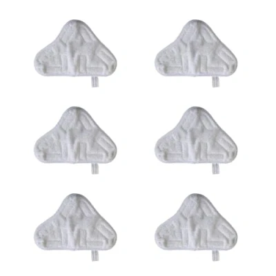 Image of Malayas New Set of 6 Microfiber Steam Mop Floor Washable Replacement Pads Compatible Most on The Market, Cloth Pads, Hot Spray Refills