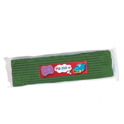 Image of Plasticine One Colour Slab 400g Green, Modelling Compound for Professional Animators and Model Makers, Never Dries Out, Make Sculptures, Models Stop Motion Animations