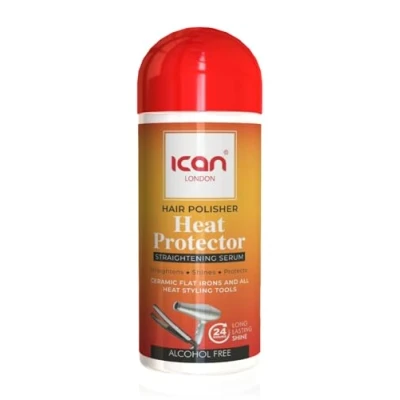Image of ican London Hair Polisher Heat Protector Straightening Serum Alcohol Free 207ml