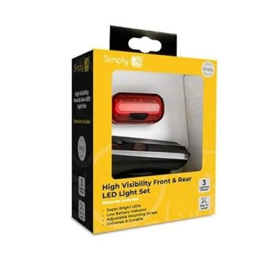 Image of 9x Simply Front Head Light Torch and Rear CC031