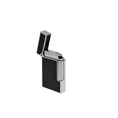 Image of S.T. Dupont Ligne 2 Slim Lighter Black Lacquer/Palladium