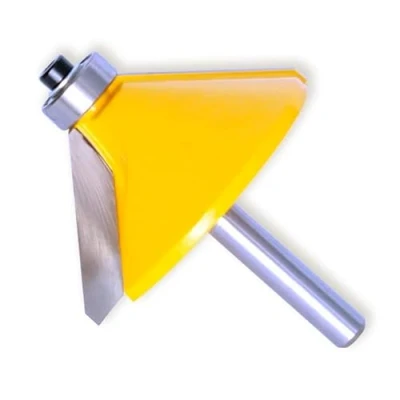 Image of YSANO 1PC 1/4 Shank Large 45Degree Chamfer Bevel Edging Router Bit woodworking cutter bits