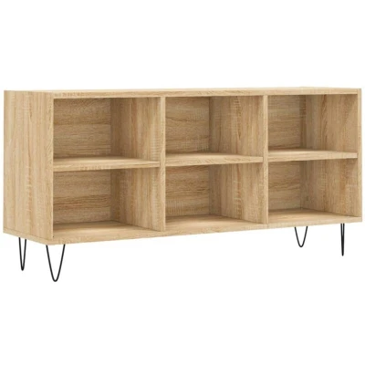 Image of TV Cabinet Sonoma Oak 103.5x30x50 cm Engineered Wood vidaXL