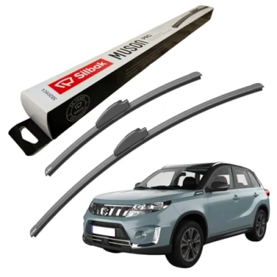 Image of Silbak Windscreen Wipers, for SUZUKI VITARA (02/2015 ONWARDS) Wiper Blades, 600mm/400mm