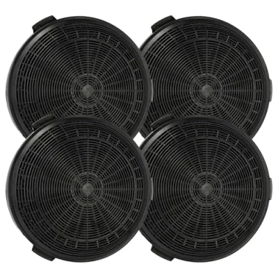 Image of vhbw 4x Activated Carbon Filter Replacement for Oranier KSC 555, 9208 98 Cooker Hood 18.85 cm