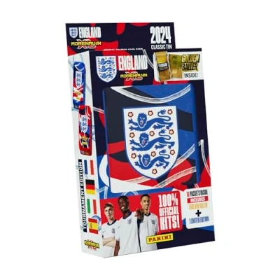 Image of Panini England Adrenalyn XL 2024 Official Tournament Edition Trading Cards Classic Tin, Mixed