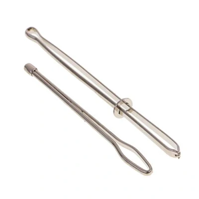 Image of 2 Pieces Bodkin Needles Threader Tweezers Insert Elastic Ribbon Easy into Casings Sewing Tools