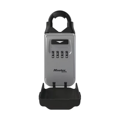 Image of Master Lock 5420EURD Portable Key Safe with Adjustable Shackle, Medium 175 x 72 52 mm, Outdoor, for Home Office Industries Vehicles, Black
