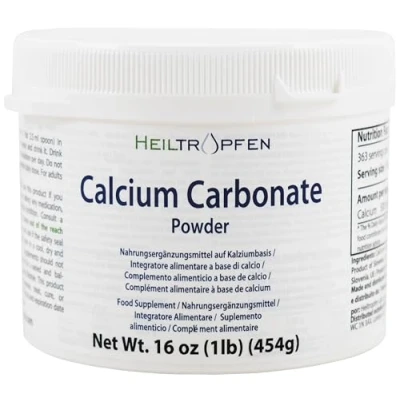 Image of Calcium Carbonate Powder 1 Pound 454 g Food Supplement Highest Purity Limestone Heiltropfen®