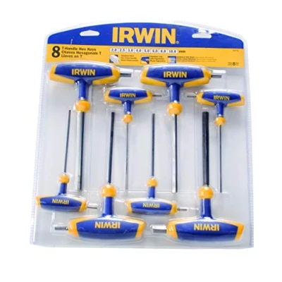 Image of Irwin IRWT10771 TBK T10771 T Handle Hex Key Set (8 Pieces)