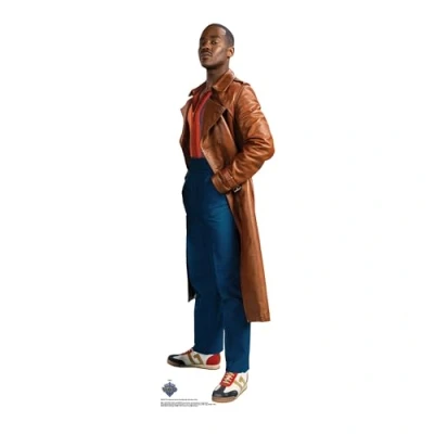 Image of Star Cutouts SC4557 15th Doctor Who Ncuti Gatwa Side Pose Mini Cardboard Cut Out Height 91cm
