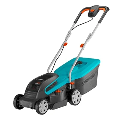 Image of Gardena Battery Lawnmower PowerMax 32/36V P4A Without Battery: for lawns up to 200 m², 32 cm Cutting Width, 30 l Collector Volume, Height 2060 mm, Cut and Collect System (14621 55)