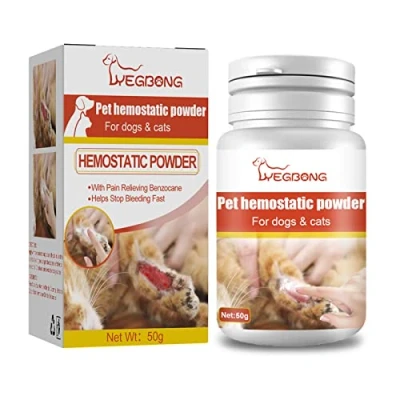 Image of vsilay 50g Medicated Powder Treatment for Bleeding Styptic Dogs Cats Pet Skin Care