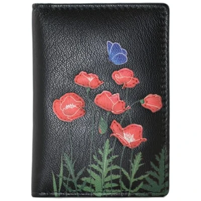 Image of Mala Leather Poppy Collection Travel Card/Season Ticket Holder 614TC_25 Black