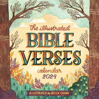 Image of Illustrated Bible Verses Wall Calendar 2024: Timeless Wise Words of the