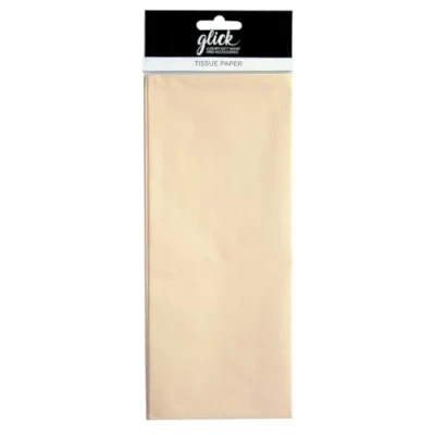 Image of Glick Four Sheets of Ivory Luxury Tissue Paper, Large (x4), Perfect for Gift Wrapping, 750 x 500 mm,