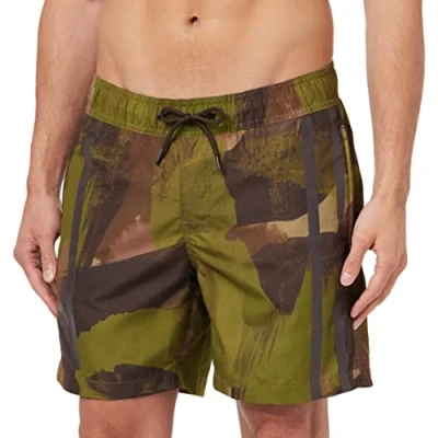 Image of G STAR RAW Men&#039;s Dirik camo Allover Swim Shorts, Multicolour (safari watercolor D23071 C331 D940), S