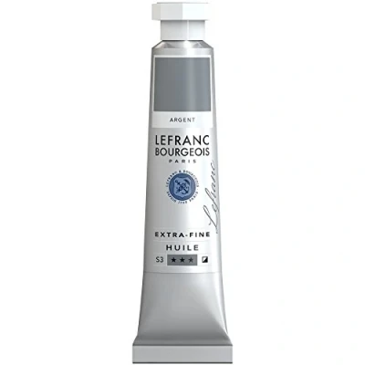 Image of Lefranc Bourgeois Extra Fine oil paints Artist Pigments, based paint, Silver, 20 ml