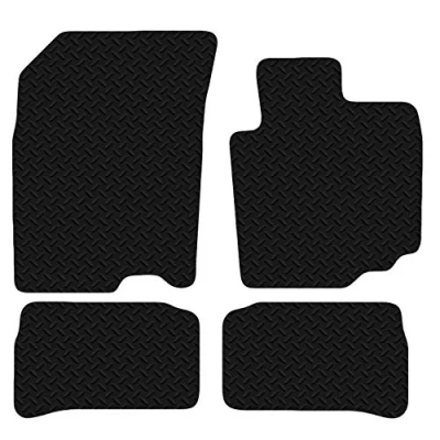 Image of Carsio Car Mats For Suzuki Vitara 2015+ Onwards 3mm 4pc Set Tailored Fit Rubber Floor Mat Complete Accessory Black Custom Fitted Anti Slip Backing, Heavy Duty &amp; Waterproof