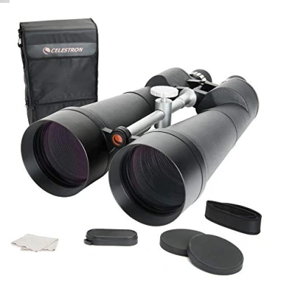 Image of Celestron 71017 SkyMaster 25x100mm Porro Prism Binoculars with Multi Coated Lens, BaK 4 Glass and Carry Case, Black
